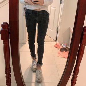 Free people black skinny jeans